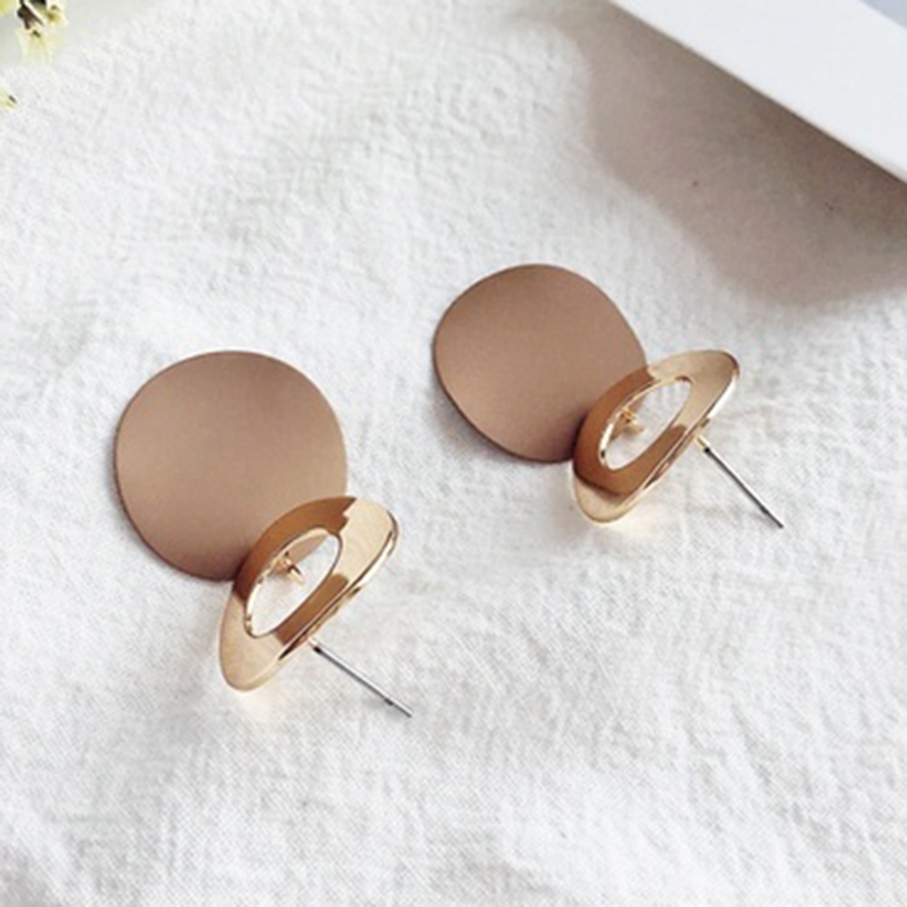 Khuyên Tai Nữ Hình Tròn Thời Trang Cổ Điển