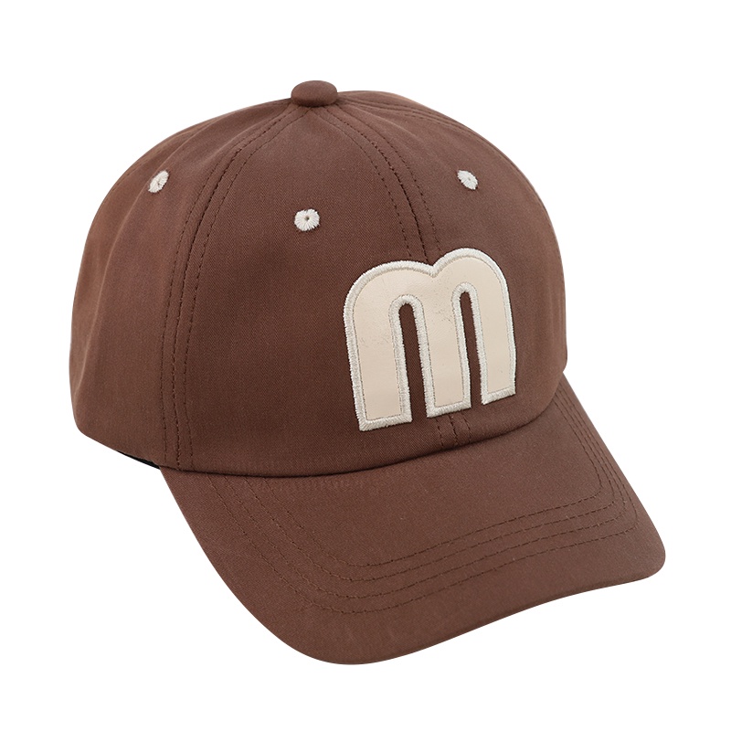 Mũ Lưỡi Trai Màu Trơn Thêu Chữ Phong Cách Thể Thao Thời Trang Cho Bé Trai Và Gái