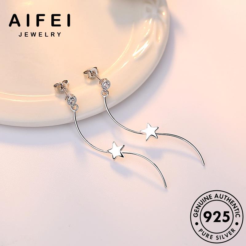 AIFEI JEWELRY sức bạc kiện thật nữ ngọt nguyên tua thời bông khuyên quốc phụ ngào sao ngôi vành Thời tròn xỏ hàn trang 925 tai bản E609