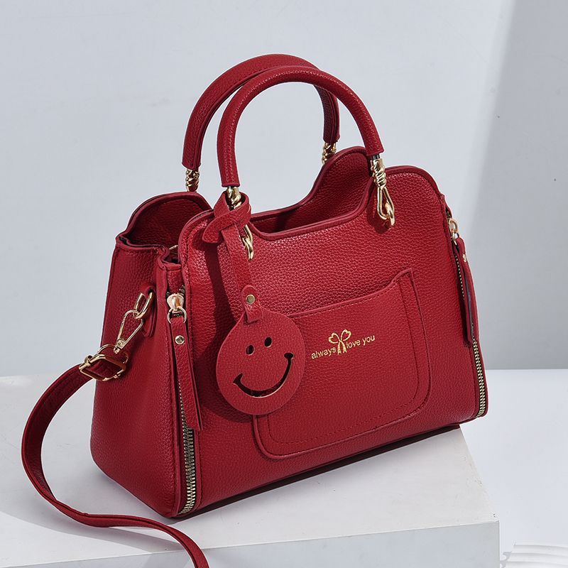 Túi Xách Đeo Vai Sức Chứa Lớn Màu Trơn Thời Trang Dễ Phối Đồ Cho Nữ