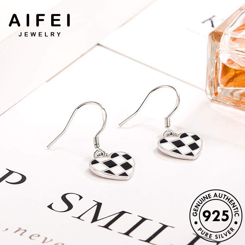 AIFEI JEWELRY cổ điển tròn sức tua bạc bông khuyên xỏ quốc bản thật nữ thời cờ phụ bàn Thời tai kiện hàn nguyên vành 925 trang E707