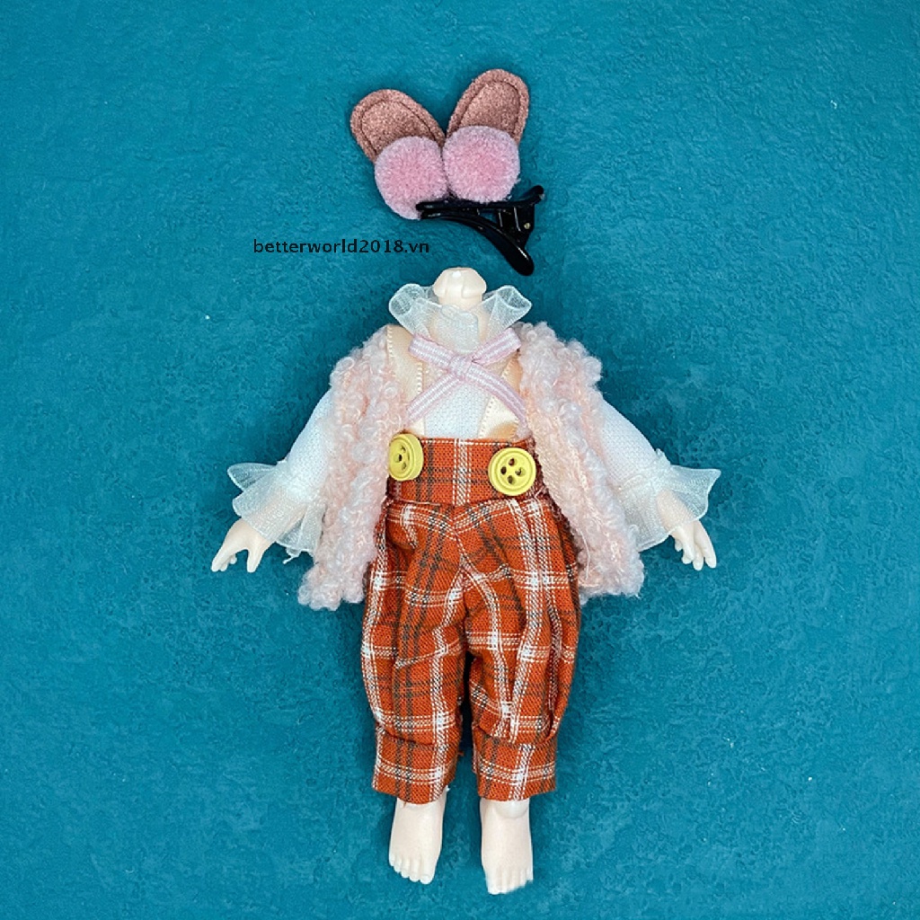 Búp Bê BJD 16CM Kèm Quần Áo Và Băng Đô Dễ Thương