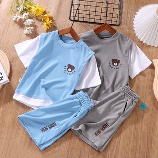 Set đồ thể thao 2 món ngắn tay thời trang năng động cho bé trai
