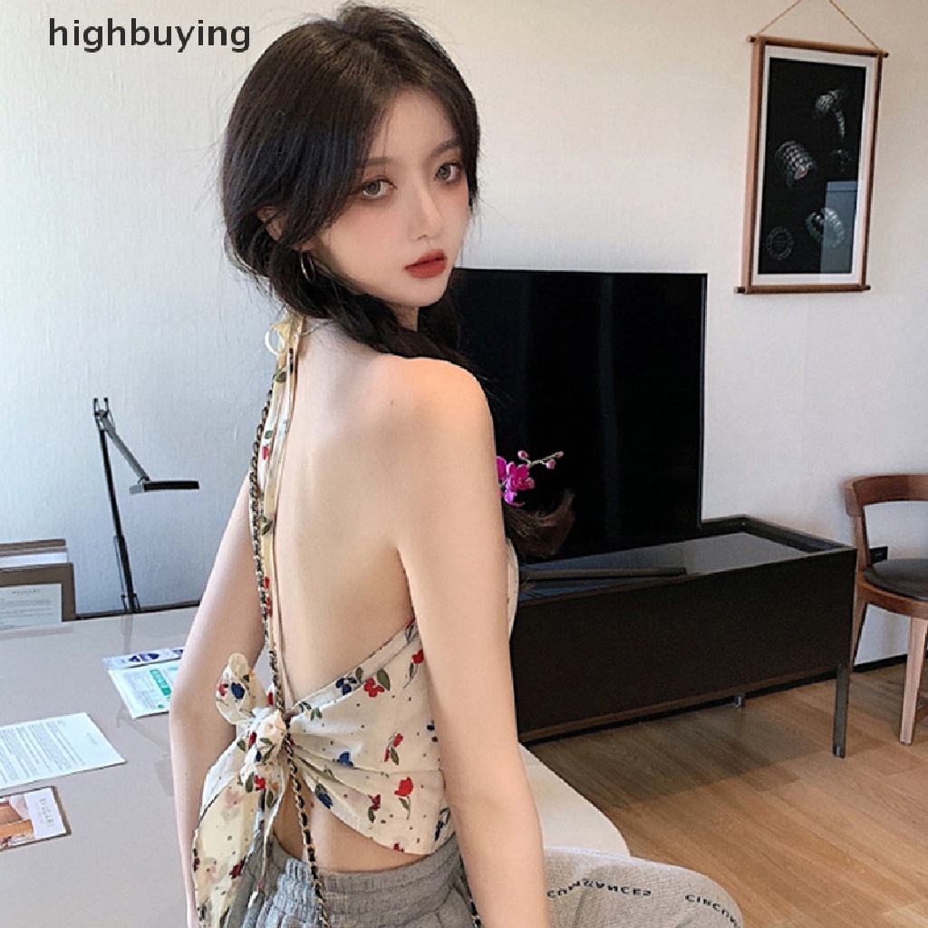 Áo Hai Dây Họa Tiết Hoa Thời Trang Mùa Hè Quyến Rũ Cho Nữ