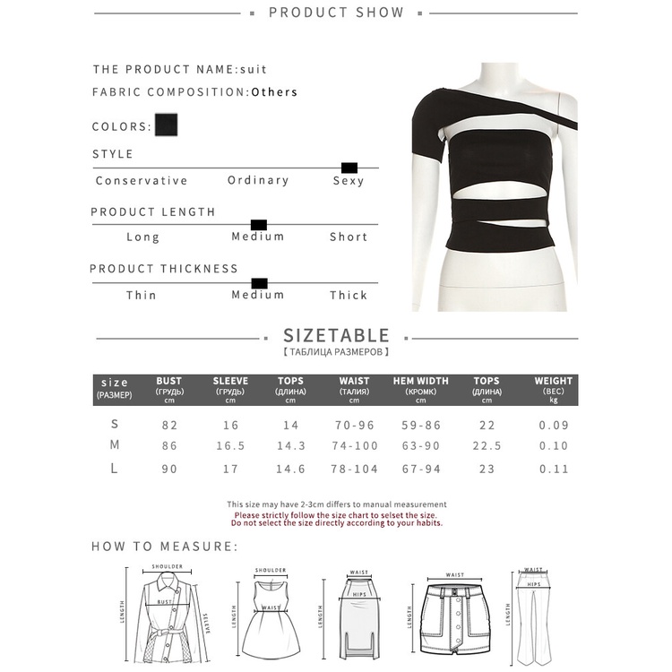 Klalien Áo Croptop Trễ Vai Tay Ngắn Dáng Ôm Thời Trang Quyến Rũ Cho Nữ