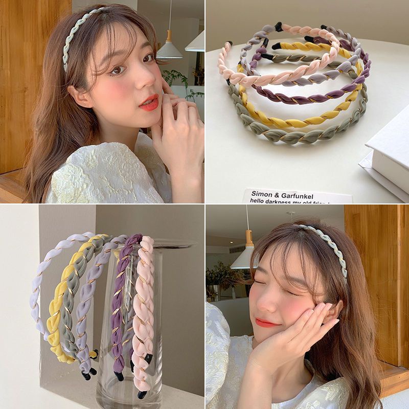 Băng Đô Cài Tóc Dạng Xoắn Phong Cách Thời Trang Đơn Giản