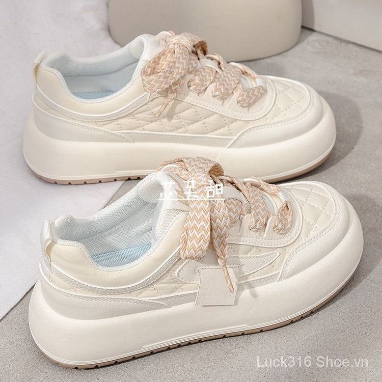 Giày Sneaker Đế Phẳng Tăng Chiều Cao Phong Cách Thời Trang Mới 2023