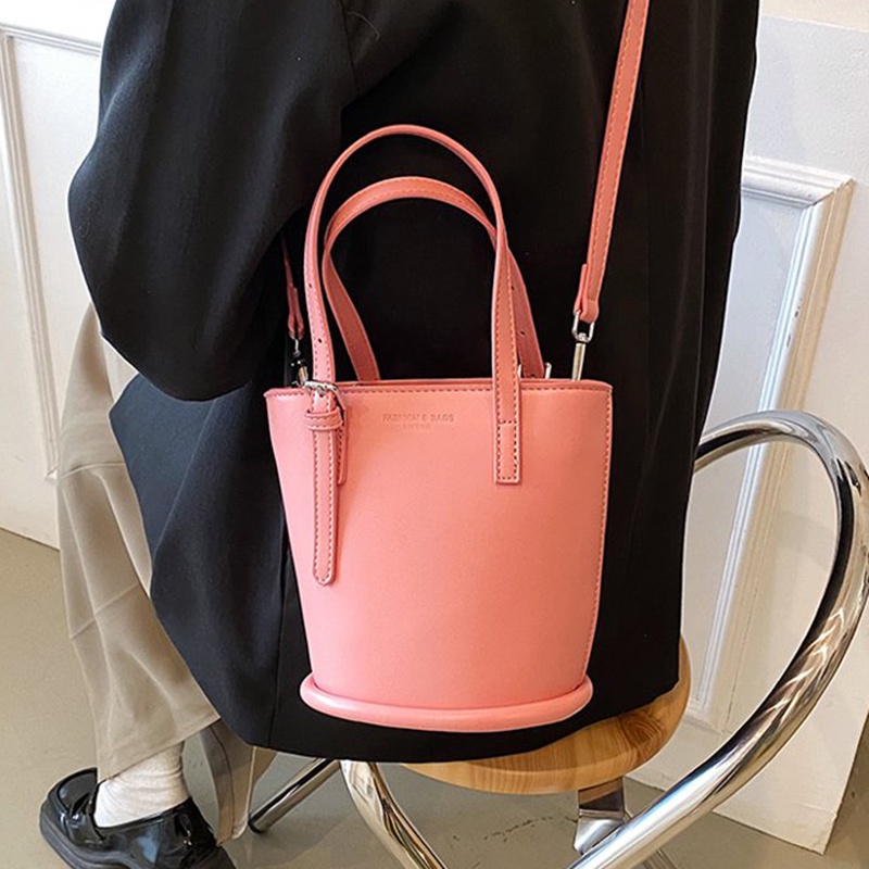 Túi Xách Đeo Vai Sức Chứa Lớn Màu Sắc Đơn Giản Phong Cách Hàn Quốc Cho Nữ