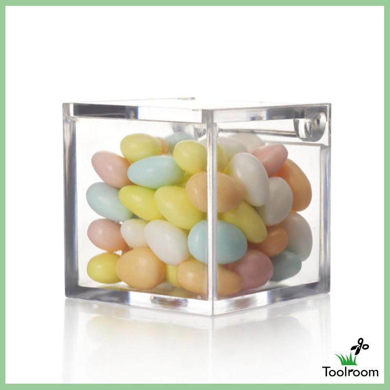 Hộp Đựng Quà Trong Suốt Bằng Acrylic Có Nắp Đậy Tiện Dụng Cho Gia Đình / Đám Cưới