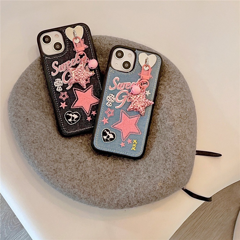 Ốp Điện Thoại Cứng Thêu Hình Ngôi Sao Cho iPhone 11 11Promax 14 12 12Pro 12promax 13 13Pro 13promax 14Pro 14promax