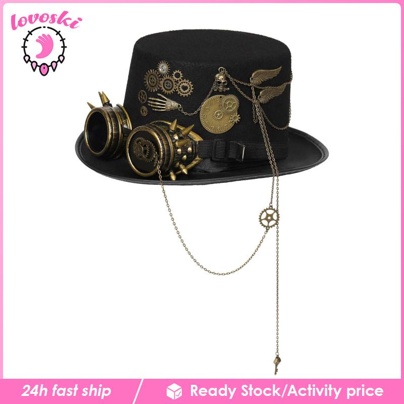 Mũ Đội Đầu Hóa Trang Steampunk Phong Cách Gothic Cổ Điển