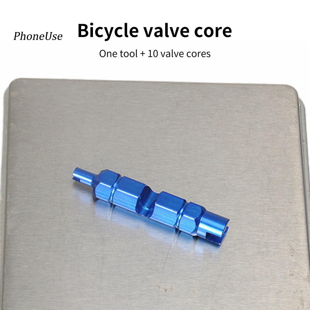 1 Bộ Lõi Van Bằng Kim Loại Cứng Gọn Nhẹ Cho Xe Đạp