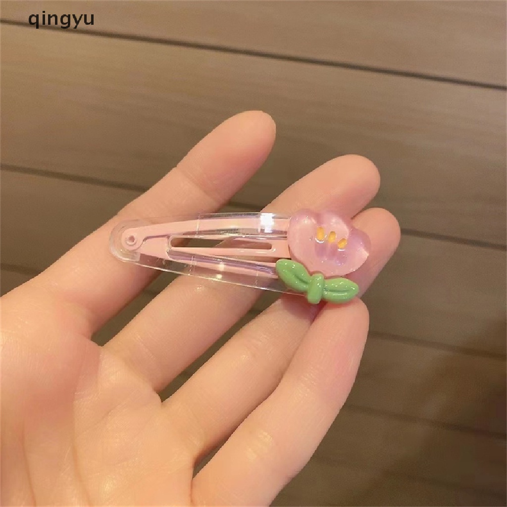 Bộ 2 Kẹp Tóc Trong Suốt Họa Tiết Hoạt Hình Dễ Thương Cho Bé Gái