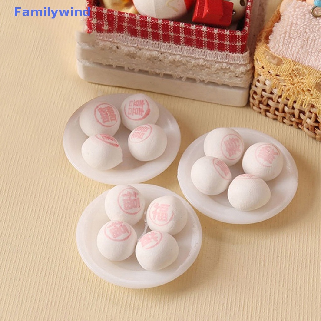 1 Set Mô Hình Bánh Bao Hấp Tỉ Lệ 1: 12 Dùng Trang Trí Nhà Búp Bê