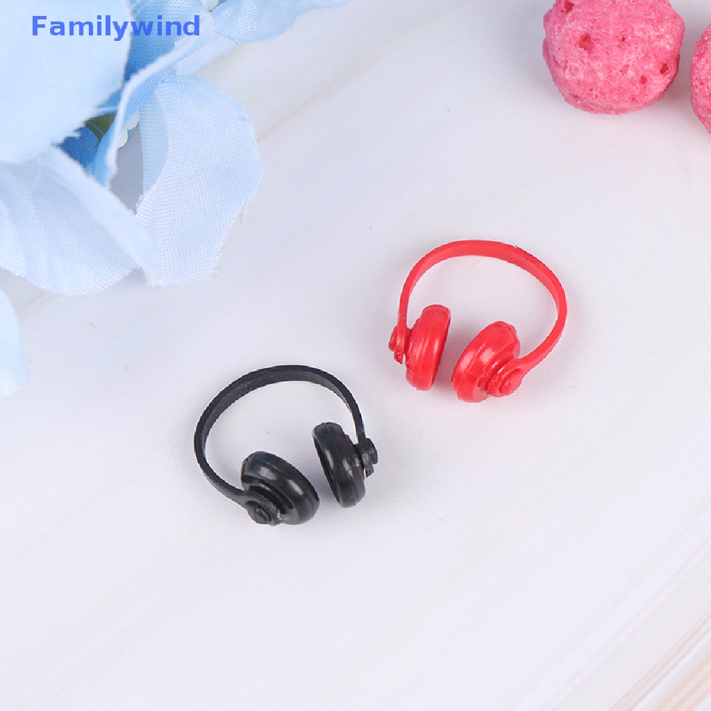 Set 2 Tai Nghe Không Dây Bằng Nhựa 1: 12 Trang Trí Nhà Búp Bê