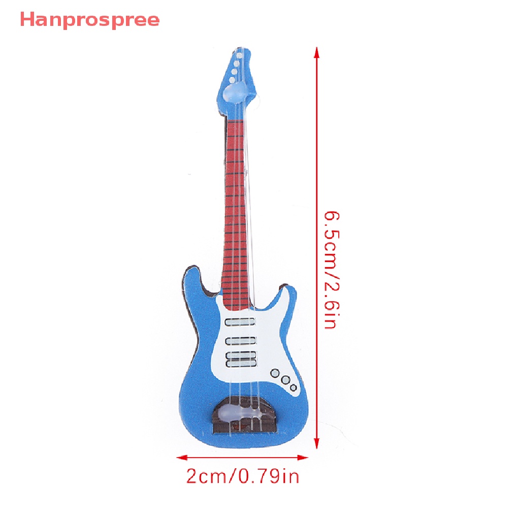 Mô Hình Đàn Guitar Điện Tỉ Lệ 1: 12 Dùng Trang Trí Nhà Búp Bê