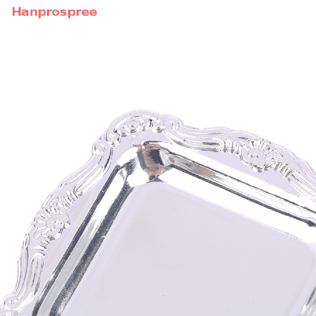 Bộ 2 Khay Trà Mini Bằng Nhựa Dùng Trang Trí Nhà Búp Bê