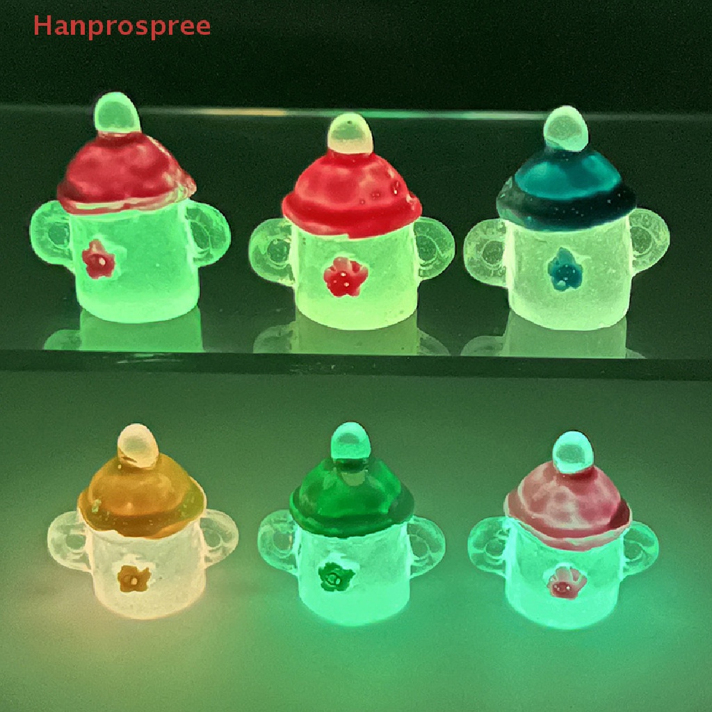 Mô Hình Bình Sữa Em Bé mini Màu Dạ Quang Trang Trí Nhà Búp Bê