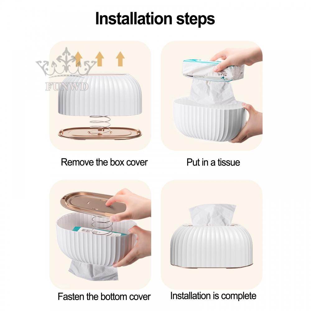 【FUNWD】Tissue Holder Tissues 22.5x13.6x10.7CM Bathroom Commercial Dining Table
