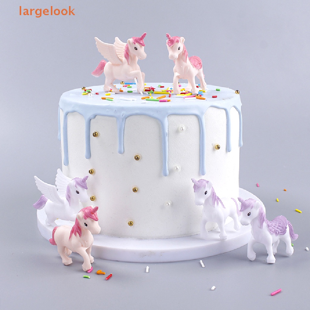 Bộ 3 Mô Hình Kỳ Lân Trang Trí Bánh Kem Xinh Xắn