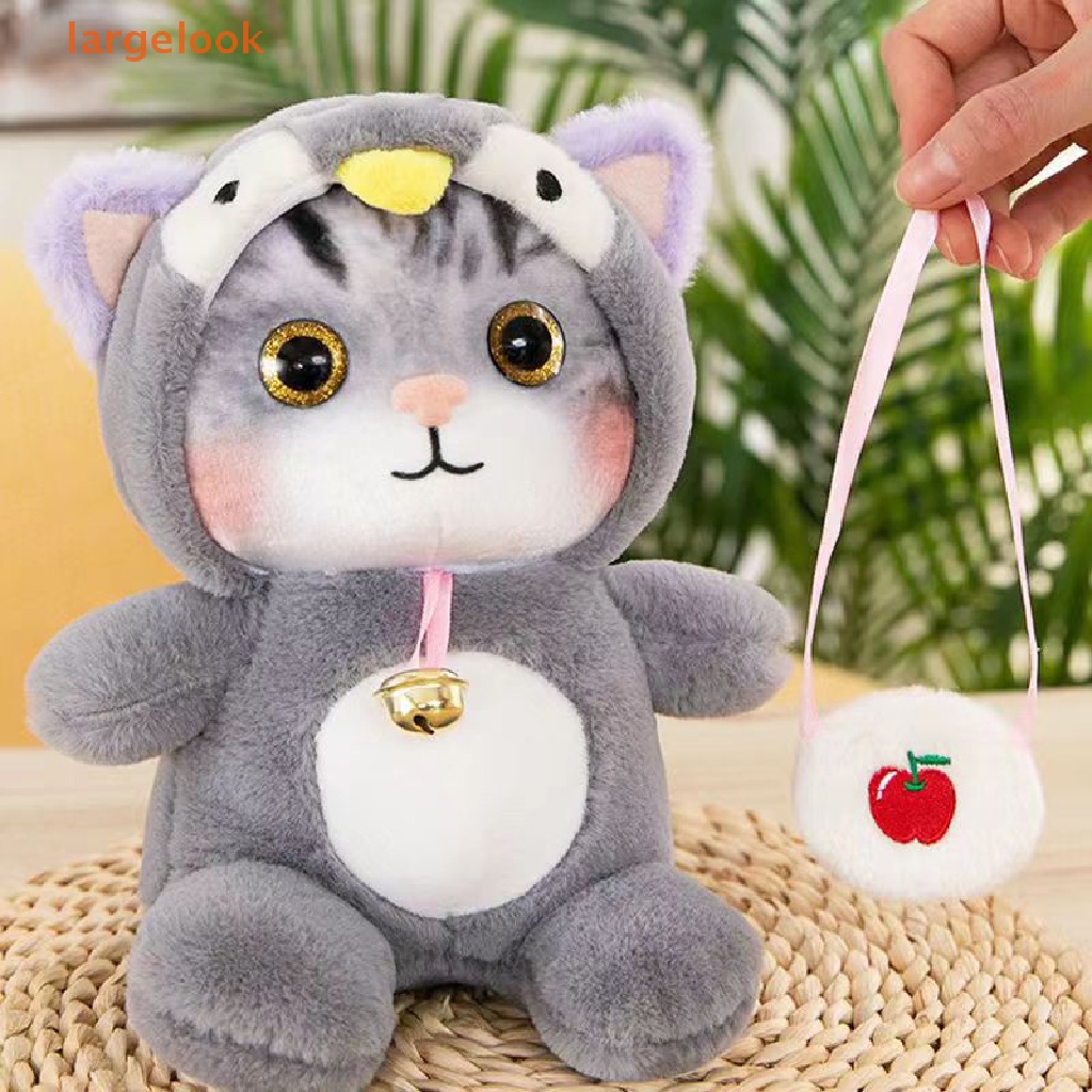 Búp Bê Nhồi Bông Hình Mèo Dễ Thương 25cm