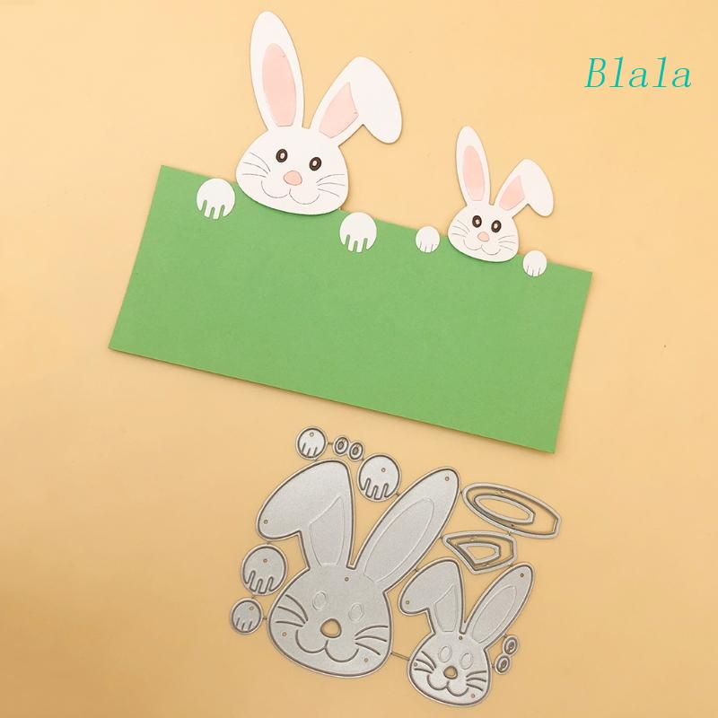 Khuôn Cắt Giấy Kim Loại Hình Thỏ Phục Sinh Xinh Xắn