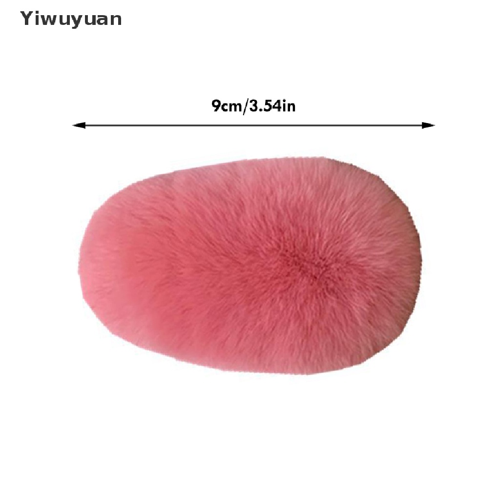 < Yiwuyuan > Kẹp Tóc Đính Lông Siêu Dễ Thương Thời Trang Thu Đông Hàn Quốc