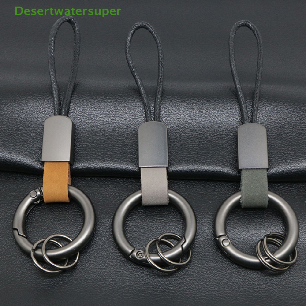Móc Khóa Dây Da Đơn Giản Dành Cho Nam Nữ