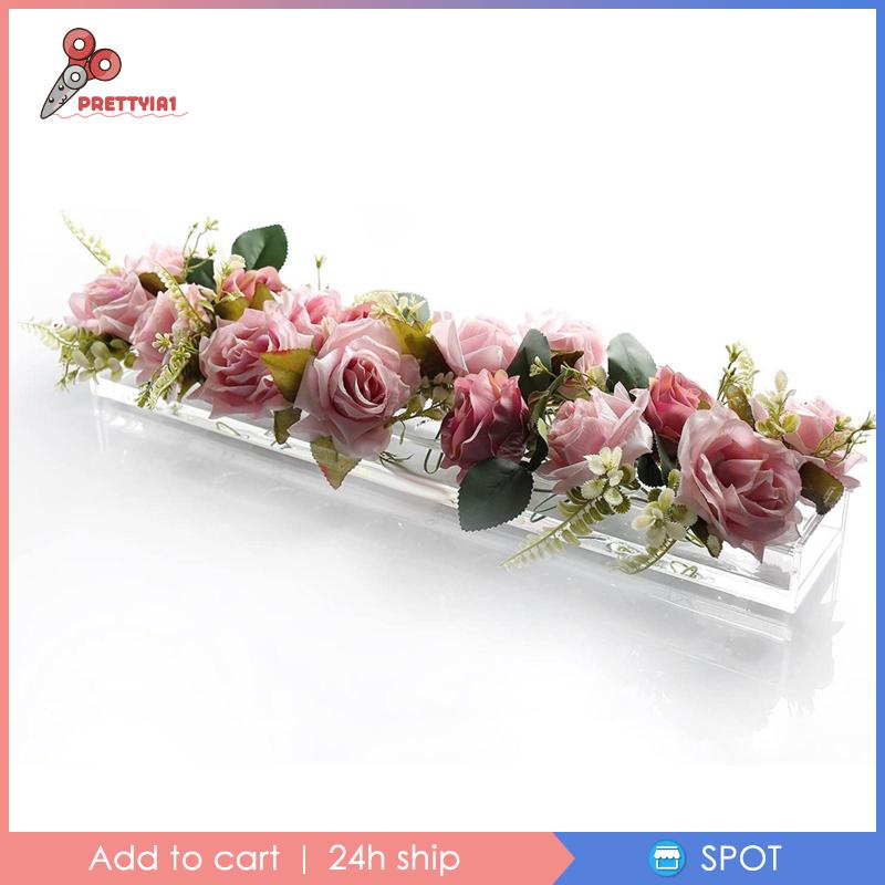 Chậu Hoa Bằng Acrylic Kèm Giá Đỡ Prettyia1 Tiện Dụng Cho Gia Đình / Văn Phòng