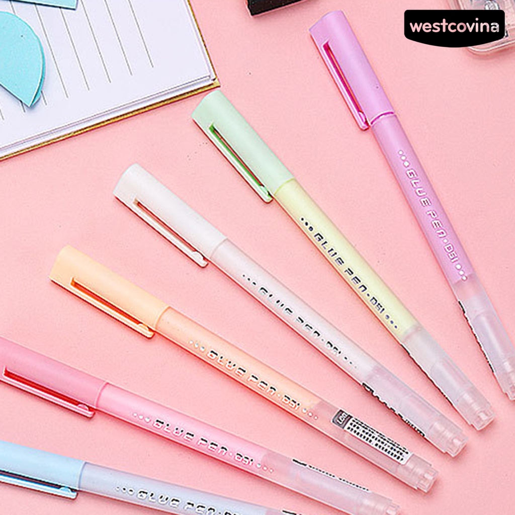 [COD]♪Set 6 Bút Keo Vỏ Nhựa Dạng Lỏng Nhanh Khô Dành Cho Học Sinh