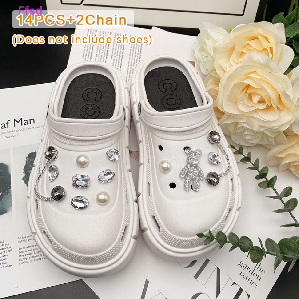 {Ffsd} Phụ Kiện Khóa Dây Giày Có Thể Tháo Rời Hình Gấu Thời Trang Phù Hợp Với Giày * Bán Chạy