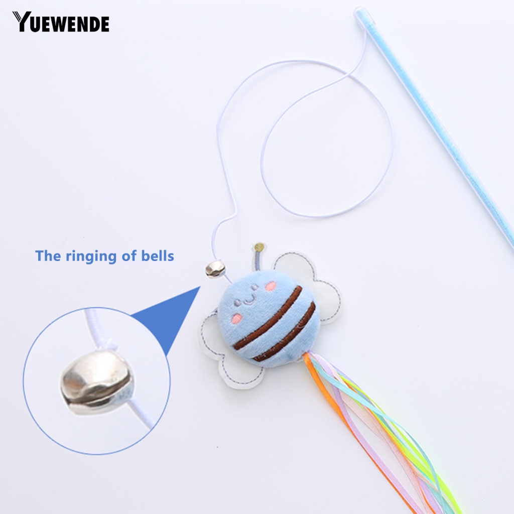 Gậy Trêu Đùa Mèo Màu Sắc Sống Động Có Chuông