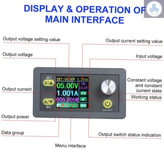 Digital Control Module 5A 80W Constant Voltage Current Programmable Power Supply Module Adjustable Voltage Regulator Data Storage DC Power Module