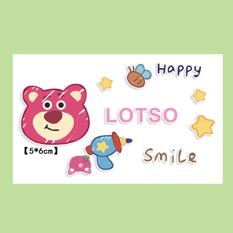 Sticker Dán Trang Trí Sổ Tay Hình Gấu Hoạt Hình Dễ Thương