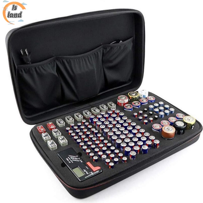 Hộp Đựng Pin AA / AAA / C / D / 9V 147 Ngăn Vỏ Cứng Mang Đi Tiện Dụng