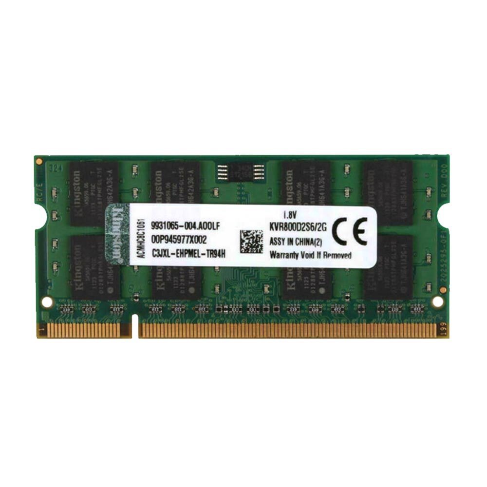 Bộ RAM Máy Tính 4GB 2x 2GB PC2-6400 DDR2 800 200Pin SODIMM KVR800D2S6 / 2G