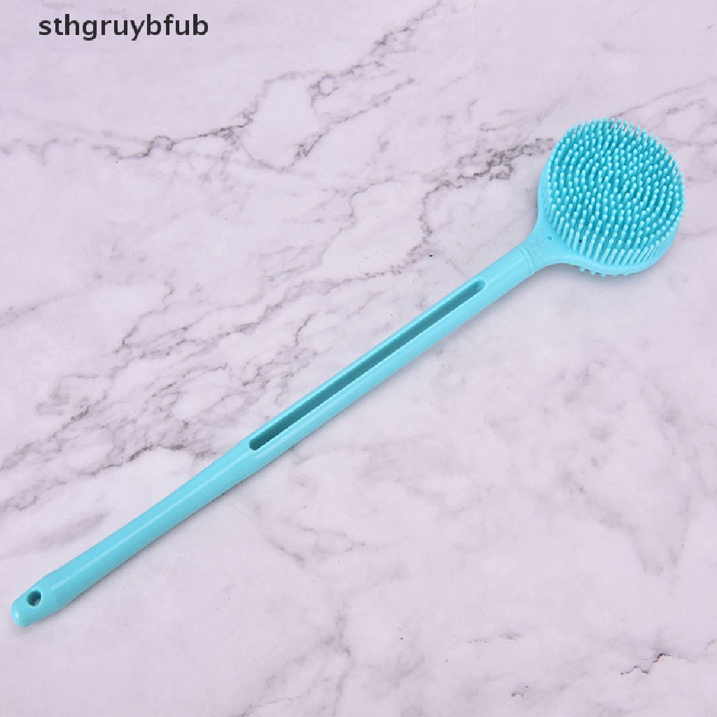 Bàn Chải Silicon Cán Dài Chà Lưng Khi Tắm Tiện Dụng