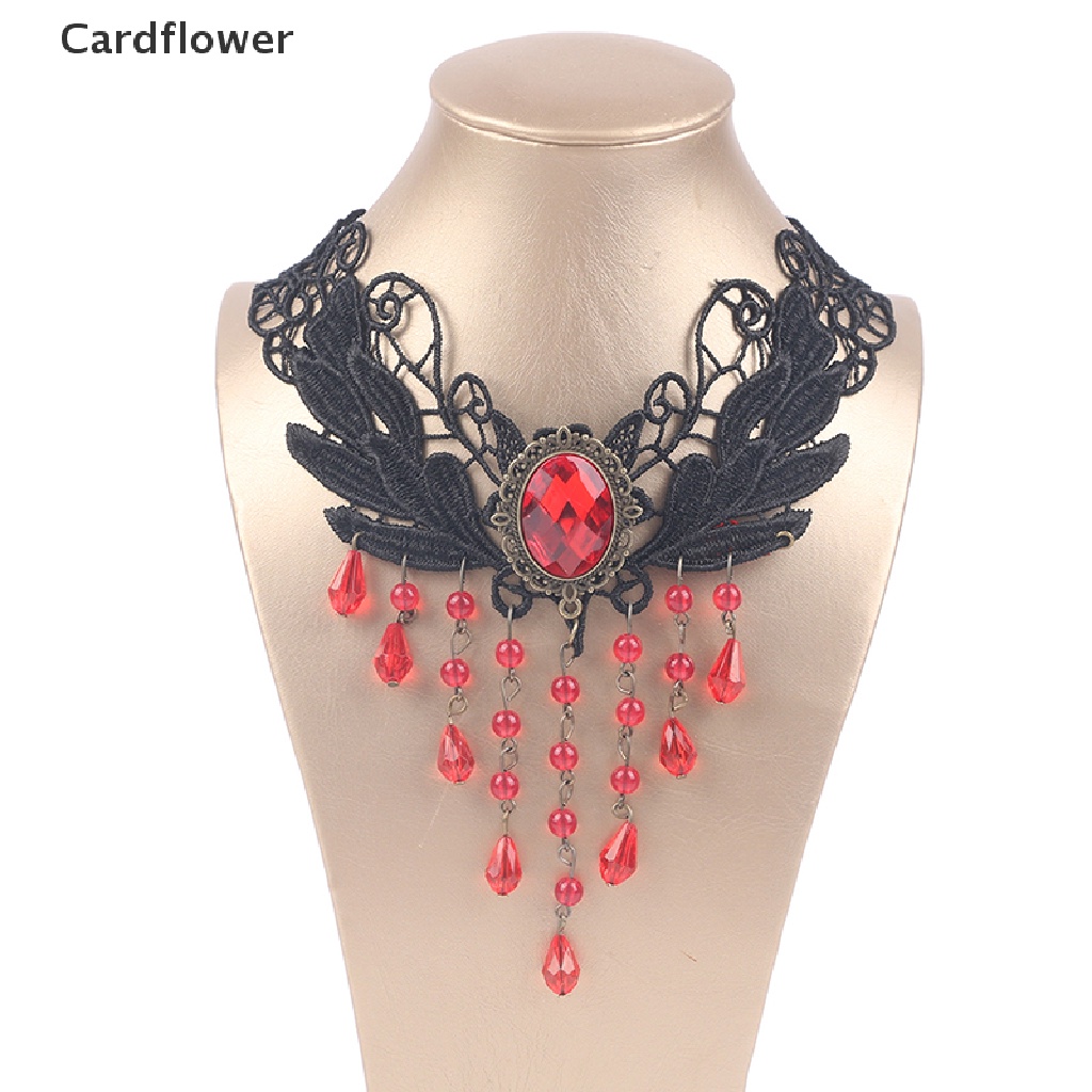 Vòng Cổ Choker Ren Phong Cách Gothic Quyến Rũ Cho Nữ