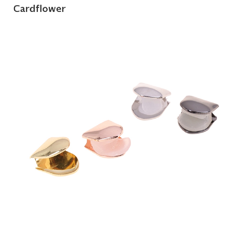 < Cardflower > Mũ Lưỡi Trai Răng Mạ Vàng Hóa Trang 4 Màu