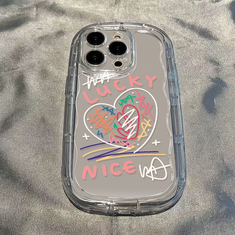 ✅Ốp Điện Thoại Mềm Trong Suốt Chống Sốc In Họa Tiết Graffiti Cho Iphone 147 Pro Max 11 12 8p 13 Xr xs NQI7