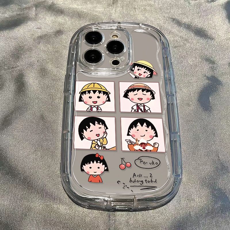 ✅Ốp Điện Thoại Dẻo Trong Suốt Họa Tiết Hoạt Hình Maruko Dễ Thương Chống Sốc Cho iPhone14 8pxr12 / 13711 Promaxxs