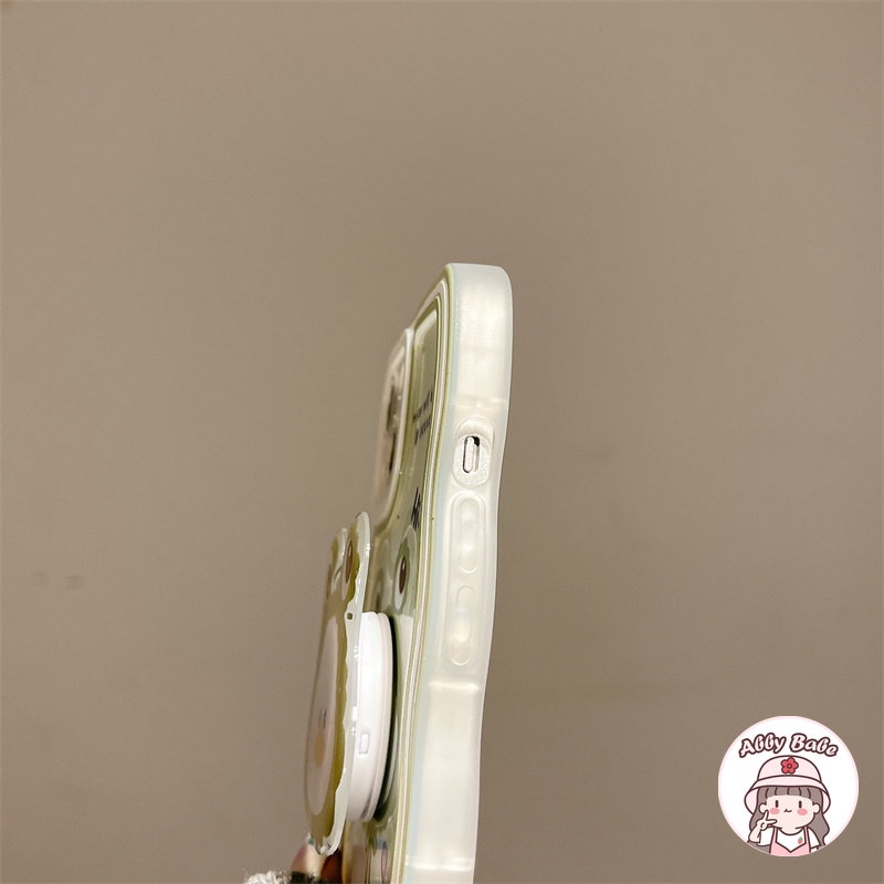 Ốp Điện Thoại TPU Mềm Chống Mồ Hôi Hình Chú Ếch Xanh Có Giá Đỡ Cho Iphone 14 Pro Max 11 12 11 Pro Max X XS