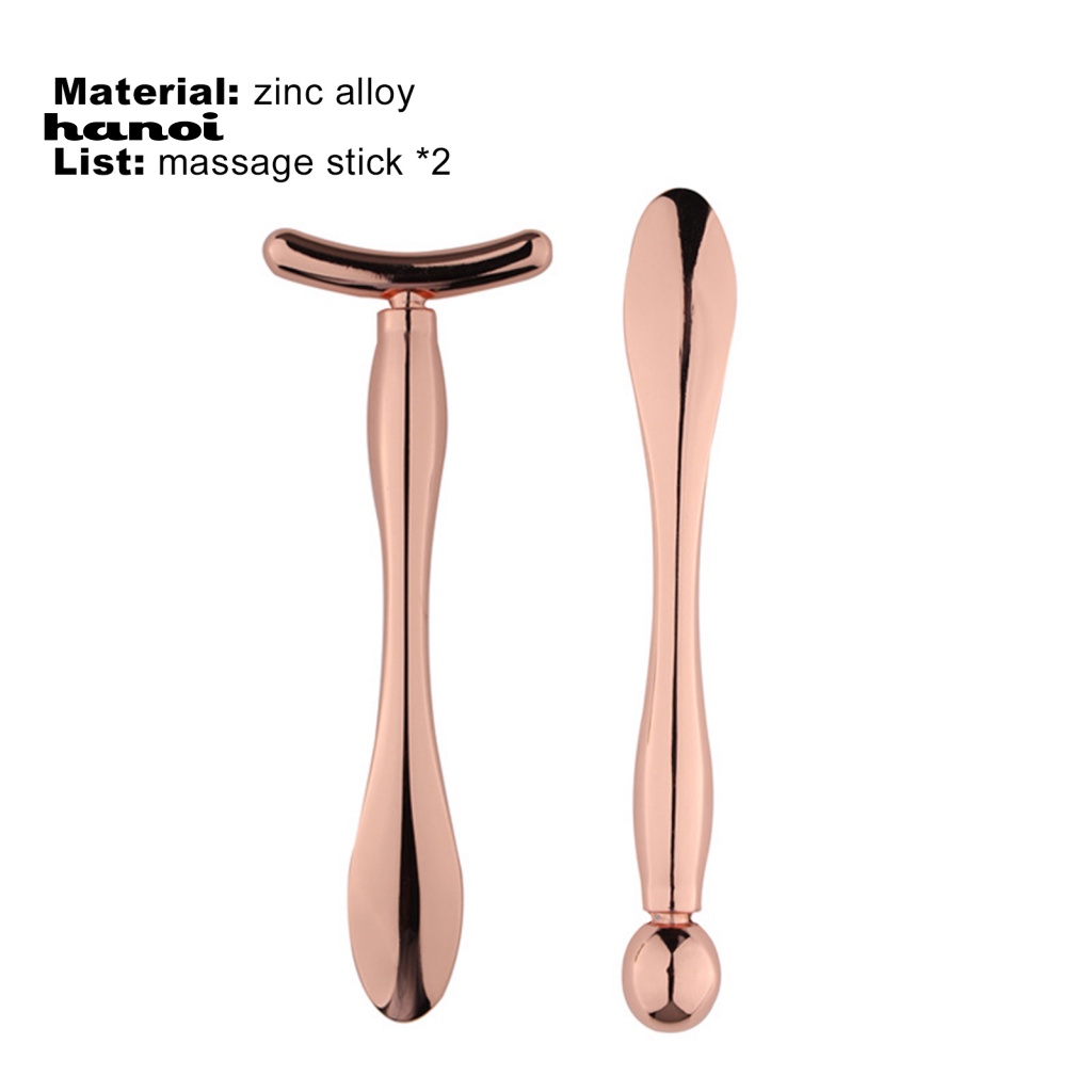 Bộ 2 Dụng Cụ Mát Xa Mắt Loại Bỏ Bọng Mắt Hình Chữ U Bằng Hợp Kim Kẽm