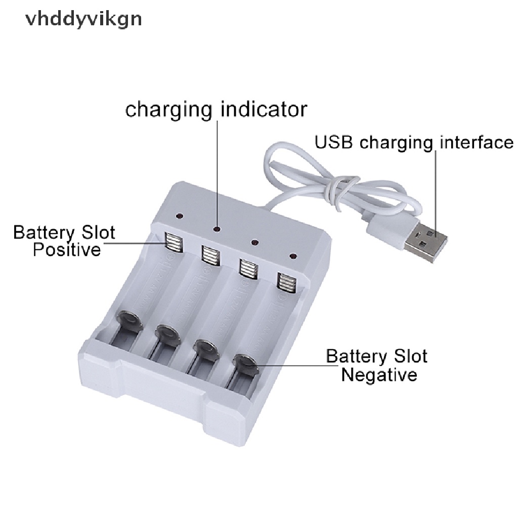 Hộp Sạc Nhanh 4 Ngăn Cho Pin AAA Và AA