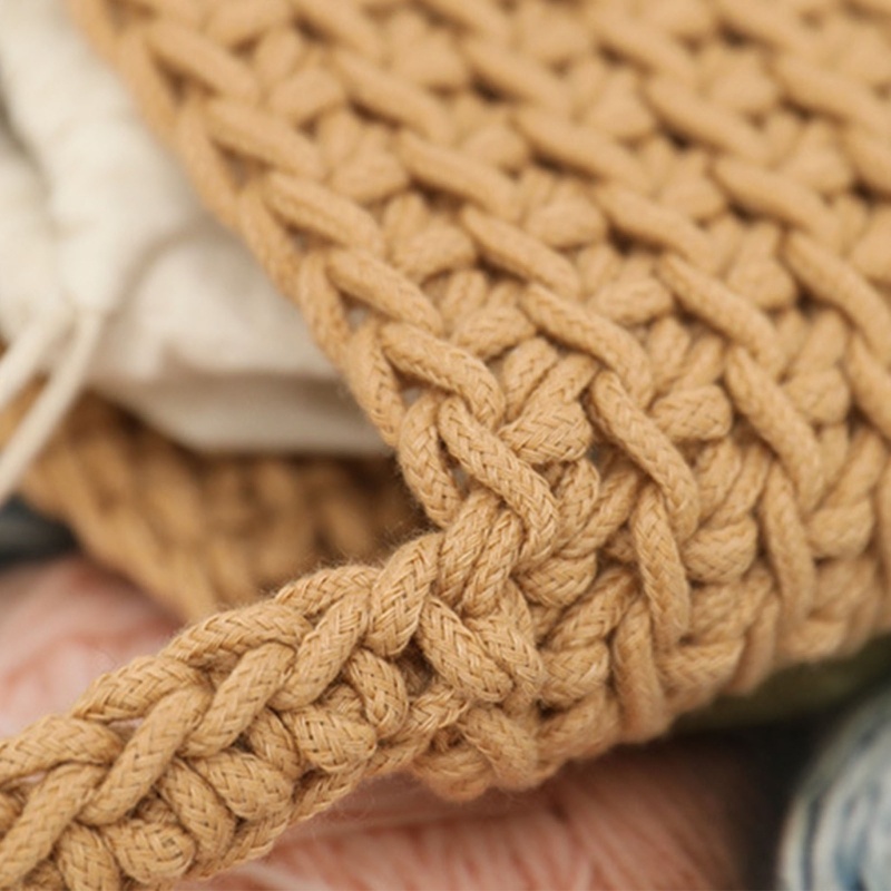 Túi đeo dưới cánh tay / Xách Tay Bằng Cotton Dệt Có Dây Rút Sang Trọng Thời Trang Mùa Hè Cho Nữ