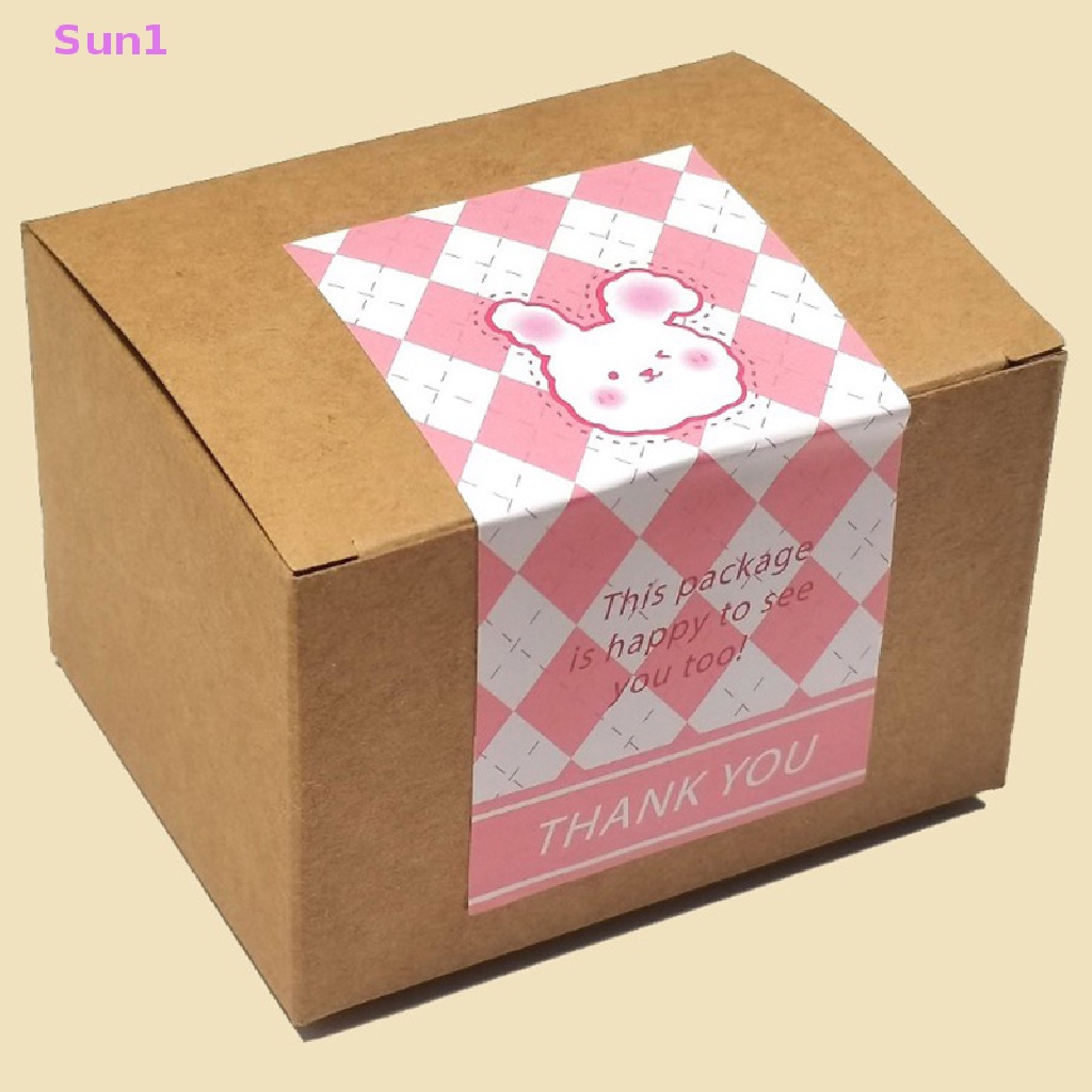 Set 50 Sticker Dán Hình Chữ Nhật Họa Tiết Động Vật Dễ Thương 10CM * 5CM