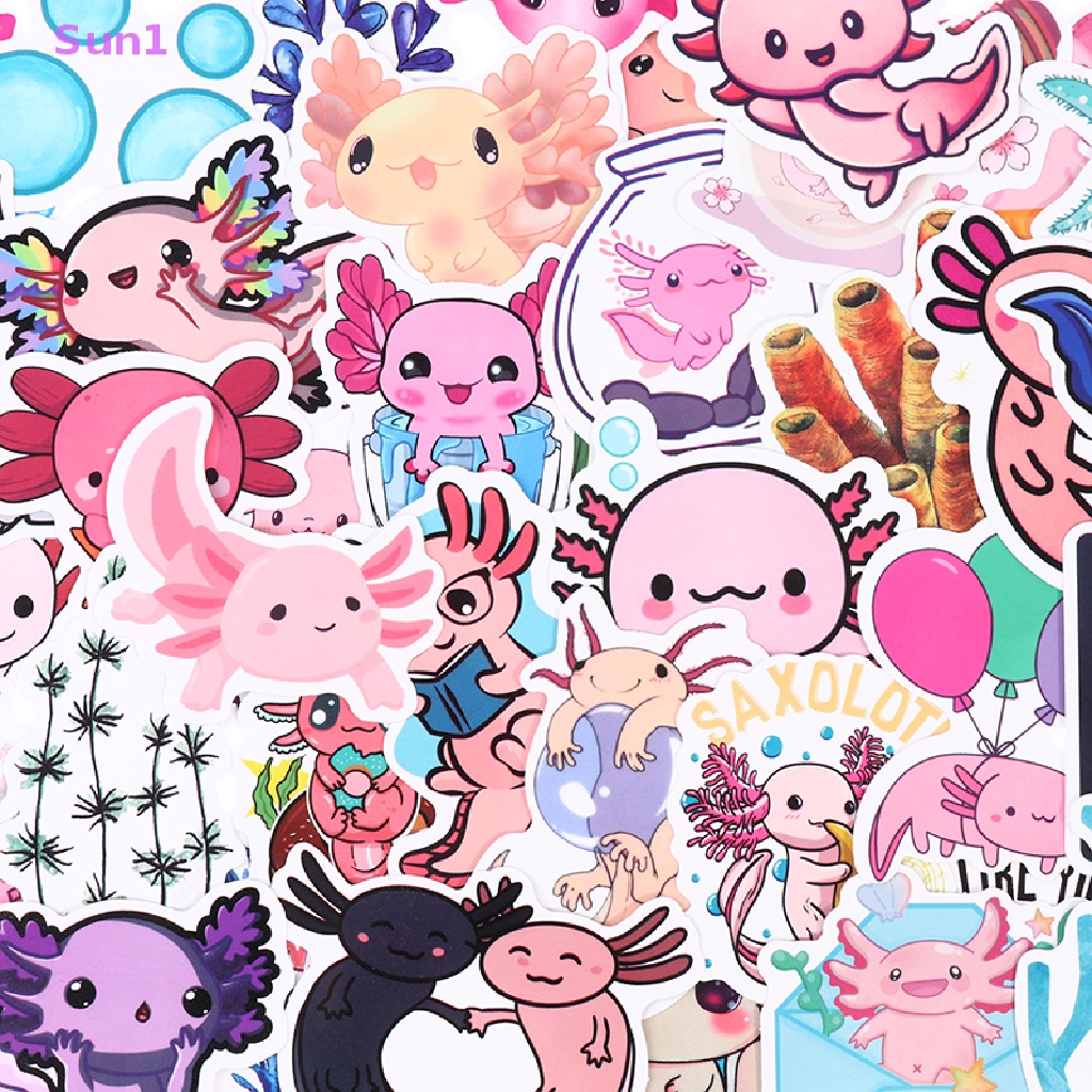 Set 1: 100 Sticker Dán Laptop Hình Động Vật Dễ Thương