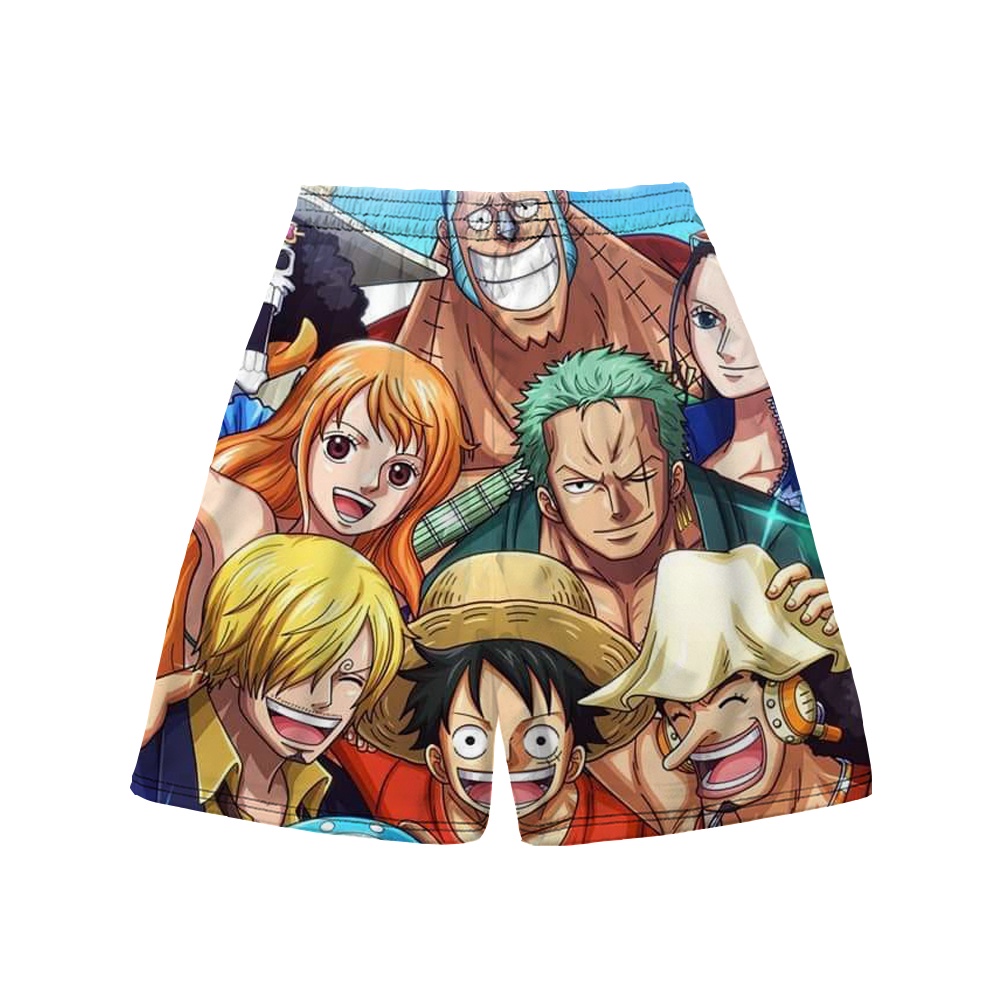 Quần Đi Biển Nhanh Khô In Họa Tiết Hoạt Hình Pirate King Thời Trang Mùa Hè Cho Nam