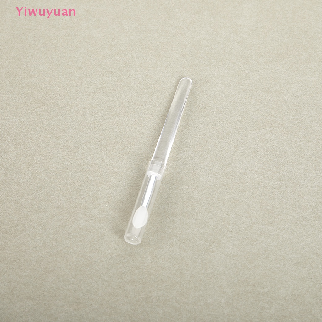 <Yiwuyuan> 1/5pcs Portable Lip Gloss Applicator al Silicone Lip Brushes New