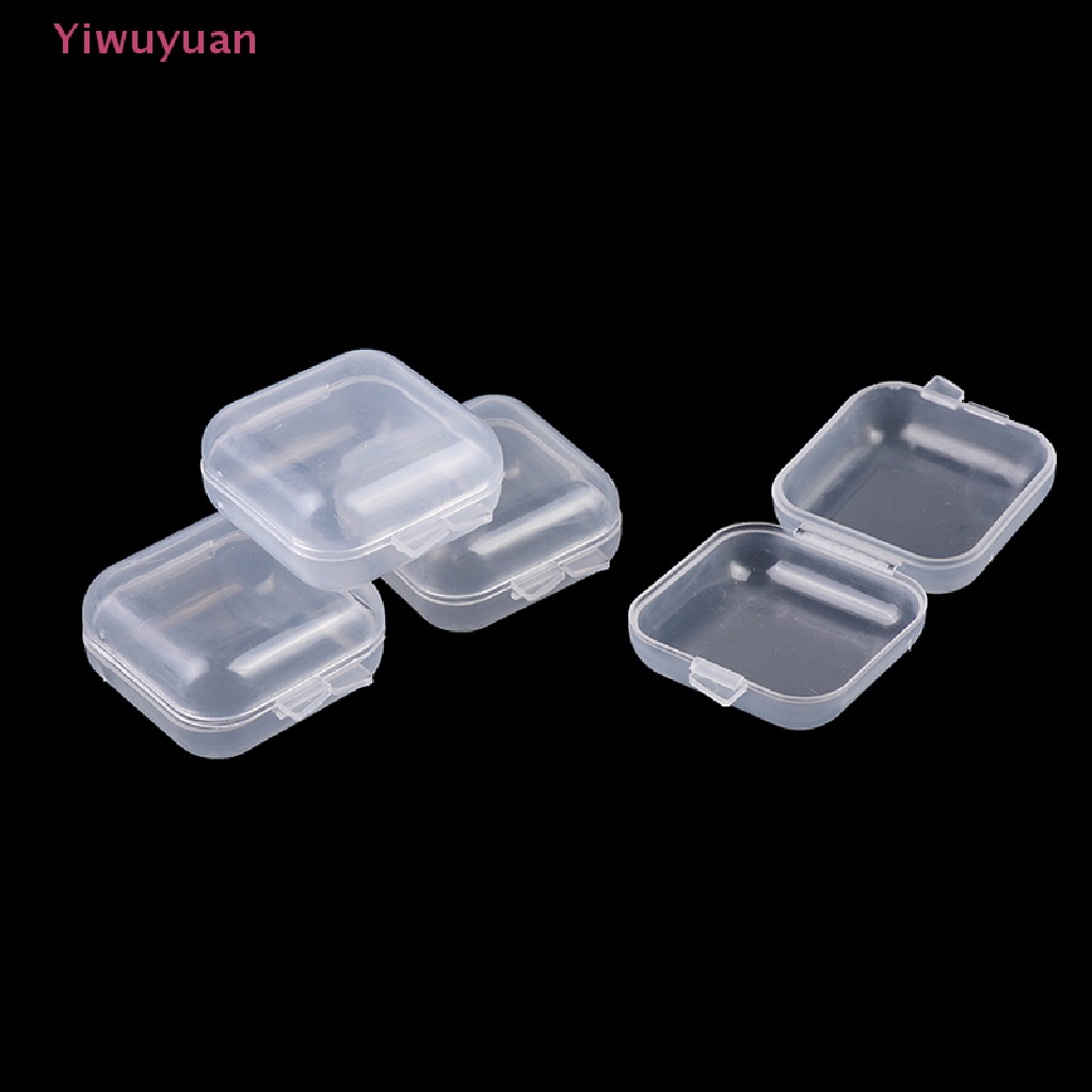 Bộ 20 Hộp Nhựa Vuông Nhỏ Trong Suốt Đựng Trang Sức Mới